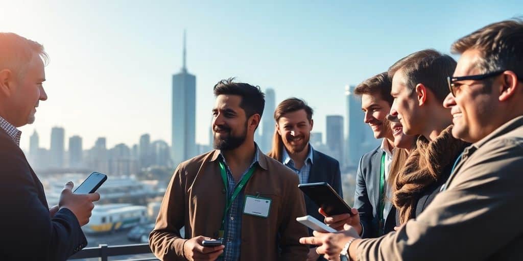 Group of traders discussing CFD strategies in Australia.